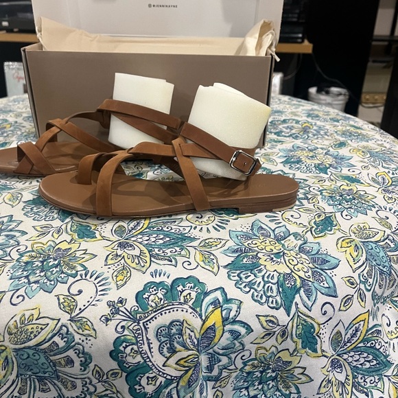 Jenni Kayne Brown Minimalist Sandals - Picture 2 of 6